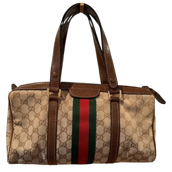 Gucci Vintage Boston Sherry Line Bag - Picture 1 of 10